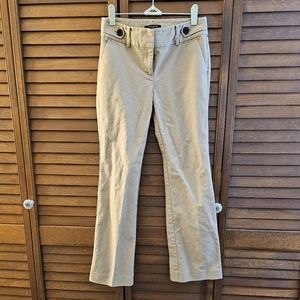 Ann Taylor Straight Leg Pants With Decorative Waist Tabs